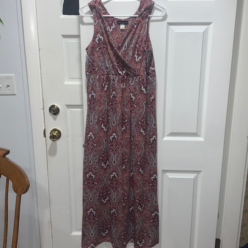 Argyle printed maxi dress!